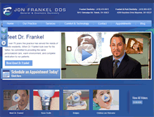 Tablet Screenshot of jonfrankeldentistry.com